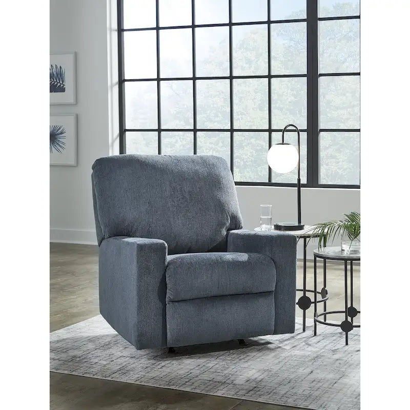 Rocker Recliner with Pull Tab, High-Density Foam and Gentle Rocking Motion