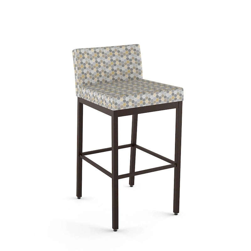 Counter Stool with Welded Metal Frame, Scratch-Resistant, Supports 300 lbs