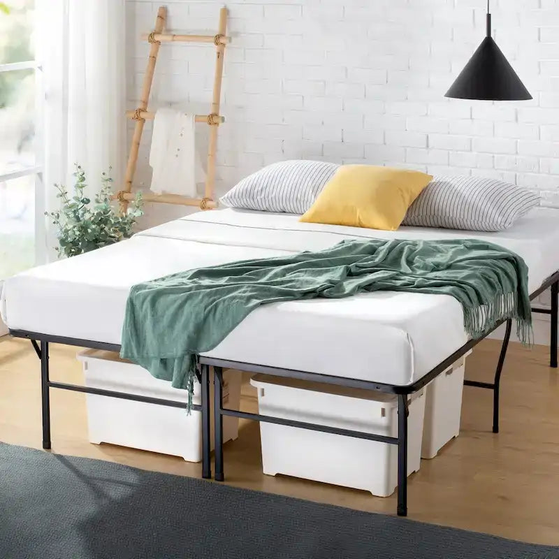 Heavy Duty Steel Mattress Foundation with Under-Bed Storage