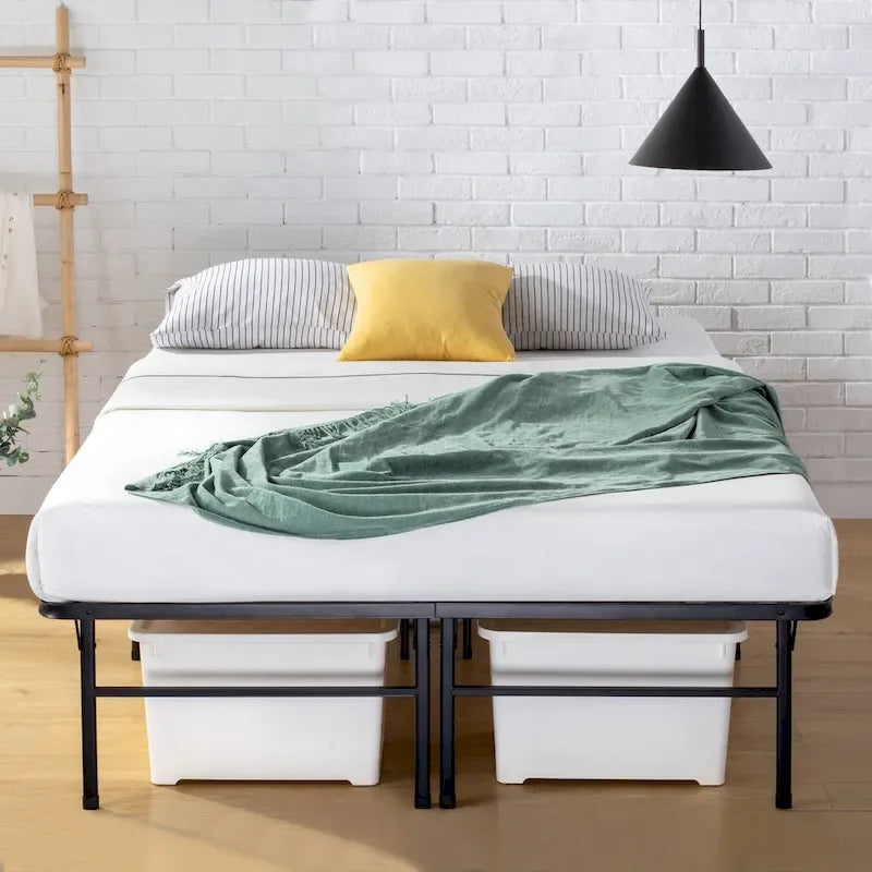 Heavy Duty Steel Mattress Foundation with Under-Bed Storage