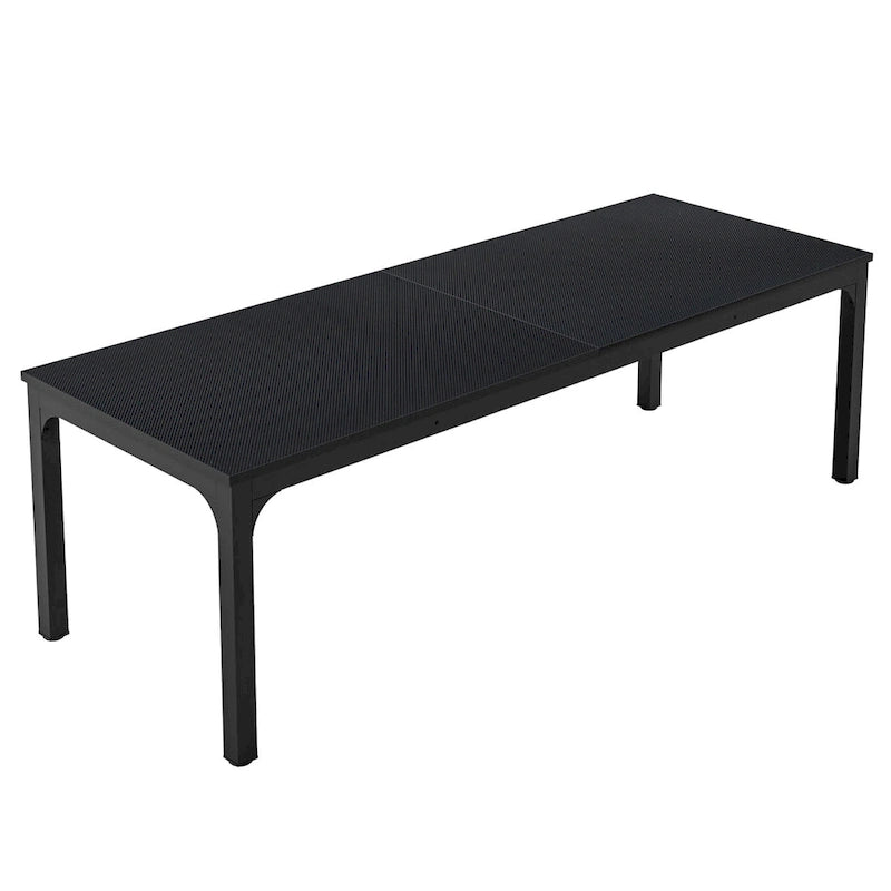 78.7-Inch Extra Long Two-Person Computer Desk with Rustic Wood Top