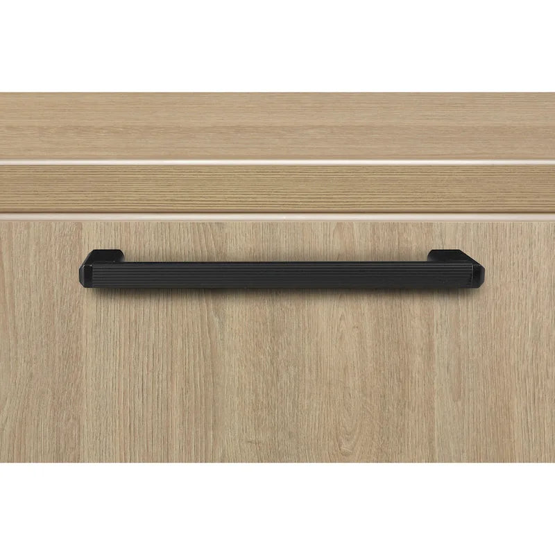 66-Inch Single Pedestal Office Desk with Locking Drawers and Ash Grey Finish