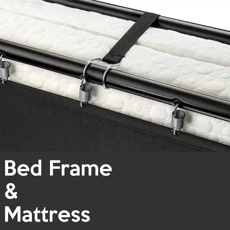 Folding Guest Bed with Memory Foam Mattress, Portable and Lightweight
