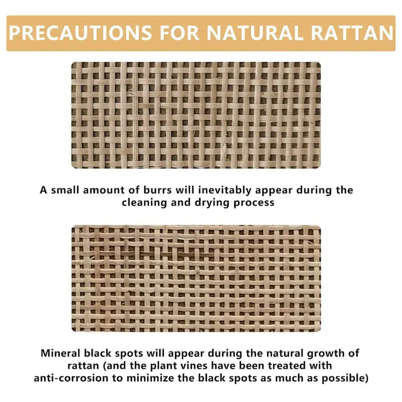 6-Drawer Rattan Dresser for Bedroom and Living Room