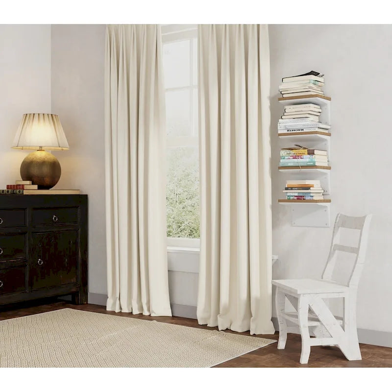 2-in-1 Folding Chair and Step Ladder, Solid Hardwood, Antique White
